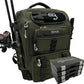 Baitium Fishing Backpack, Tackle Bag With Rod Holders, 40L Capacity With Cooler, Rain Cover, Insulated Pocket, 4 Tackle Trays Included- (Green)