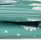 PackIt Freezable Classic Lunch Box, Daisy Sage, Built with ECOFREEZE Technology, Collapsible, Reusable, Zip Closure With Zip Front Pocket and Buckle Handle, Designed for Fresh Lunch On the Go
