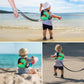 Accmor Toddler Harness Leash + Anti Lost Wrist Link, Cute Dinosaur Kids Leash Walking Harness, Baby Leashes for Toddlers, Child Harness Leash Wristband Assistant Strap Belt for Boys Girls Outdoor