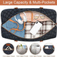 Weekender Bag for Women, Travel Duffel Bag Carry On Overnight Bag with Shoe Compartment Large Nylon Travel Weekend Tote Bag - Roamly