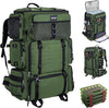 Goture Fishing Backpack with Cooler, 72L 600D Tackle Backpack Included 4 3700 Tackle Boxes, Dry & Wet Split Compartment, Large Fishing Tackle Bag with Rod Holders,Rain Cover for Travel Camping Hiking