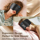 LC-dolida Luxurious Silk Soft Sleep Mask, Sleep Headphones with Bluetooth 5.4 for Side Sleeper, Total Blackout Eye Sleeping Mask for Women and Men, Ideal Gift for Restful Sleep, Travel(Black)