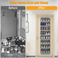 Over The Door Shoe Organizer Storage Fit 16-24 Pairs Hanging Shoe Rack Organiser for Closet Door, Deep Pocket Shoe Holder for Sneakers,Boots Storage(1 Pack Gray)