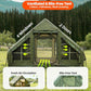 Inflatable Camping Tent, Glamping Blow Up Tent with Hand Pump for All-Season, 3 Mins Easy Setup, Waterproof Tens with Mesh Window for 4-6 Person, Suit for Family, Friend, Camp, Outdoor Gathering