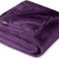 Bare Home Fleece Blanket - King Size - Ultra-Soft Lightweight for Bed, Sofa, and Couch - Luxury Microplush - Cozy Warm Blanket (King, Plum)