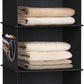 Simple Houseware 5 Shelf Hanging Closet Organizer, Black
