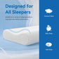 AM AEROMAX 26" Queen Size Contour Memory Foam Pillow, Cervical Pillow for Neck Pain Relief, Neck Orthopedic Sleeping Pillows for Side, Back and Stomach Sleepers