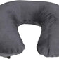 Lewis N. Clark Compact Portable Adjustable and Inflatable Cervical Neck Pillow for Travel, Gray, One Size