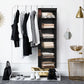 Simple Houseware 6 Shelf Hanging Closet Organizer, Black