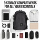 DIME BAGS Odor Blocking Backpack with Lock, Water-Resistant, Anti Theft Bag, Lockable Travel Backpack with Padded Shoulder Straps, Spill Proof Zippers, Transporter (Oxblood)