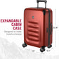 Victorinox Spectra 3.0 Frequent Flyer Plus Carry-On - Modern Hardside Carry-On Luggage - Rolling Suitcase with Spinner Wheels - Holds Travel Accessories - 45 Liters, Red