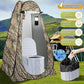 Portable Toilet Kit, Camping Toilet with Pop-Up Privacy Tent and Poo Gel Toilet Bags, Washable Portable Outdoor Showers Changing Rooms