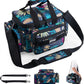 Goture Fishing Tackle Bag, 600D Water-Resistant Soft Side Crossbody Sling Bag for Men & Women,Small Gear Storage Tactical Bags for Saltwater & Freshwater,Fits 4 3600 Tackle Boxes (Not Included)