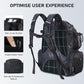 N NEVO RHINO Fishing Tackle Backpack with Rod Holders, 40L Large Fishing Bag with Waterproof Rain Cover,Outdoor Tackle Bag