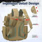 Piscifun Fishing Backpack with 2 Rod Holders & 4 Tackle Boxes, Large Tackle Storage Bag With Rain Cover for Fishing Gear