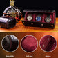 MR.OKAY 3 Watch Travel Case-Classic Leather Watch Case With Superb Texture. (Portable Watch Roll Or Organizer For Storage And Display).Festival Gift For Men, All Handcrafted By Artisans.