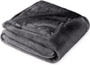 Bare Home Fleece Blanket - Full/Queen - Ultra-Soft Lightweight for Bed, Sofa, and Couch - Luxury Microplush - Cozy Warm Blanket (Full/Queen, Forged Iron Grey)