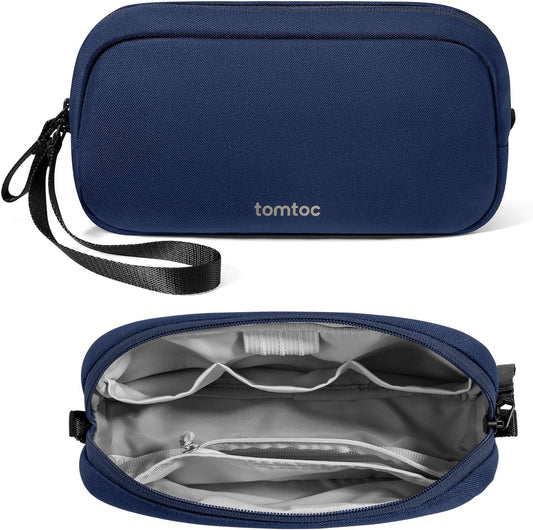 tomtoc Electronics Organizer Travel Case, Water Resistant Travel Bag Cable Organizer for Essentials, Tech Pouch Accessories Carry Storage for Cord, Phone, Cables, Airpods, USB Flash Drive, Daily Items - Roamly