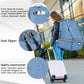 Car Seat Travel Bag - Padded Car Seat Carrier with Steel Cable Handle and Reflective Stripes, Large Durable Airport Gate Check Bag with Shoulder Strap