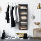 Simple Houseware 5 Shelf Hanging Closet Organizer, Dark Gray