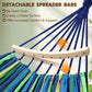 Chihee Cotton Hammock Large Soft Breathable Camping Hammock Holds Up to 660lbs Portable Tree Hammock with Detachable Spreader Bar Pillow 2 Strong Webbings 2 Carabiners Patio Garden Indoor Outdoor