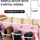 Simple Houseware 24 Pockets Large Clear Pockets Over The Door Hanging Shoe Organizer, Pink (56" x 22.5")