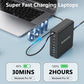 320W USB C Charger Block, 10-Port USB C Charging Station GaN III PD 65W PC Laptop Fast Charger Adapter for MacBook Pro/Air, DELL, iPad, iPhone, Samsung Galaxy Black