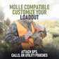 Binocular Harness Chest Pack - Lightweight Hunting Chest Rig with Rangefinder Pouch, MOLLE System Bino Harness for Bow Hunting, Tactical Chest Pack for Men, Veteran Owned Gear, Orange