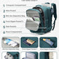 Vacuum Backpack With Vacuum Compression,Expanded Travel Laptop Backpacks For Women Men,Carry On Backpack Vacpack Backpacks With Pump Seal Packing, Personal Item Travel Bag Peacock Blue - Roamly