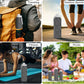 Collapsible Water Bottles Flexible Bpa Free Silicone Reusable Foldable Water Bottle,Durable Lightweight Leak-Proof Compact Water Bottles For Travel Hiking Yoga Running Outdoor Sports