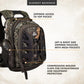 Insights Hunting by frogg toggs - The Element, Heavy Duty 1,831 Cubic Inch Hiking Fishing Camping Hunting Backpack, Mossy Oak DNA - Roamly