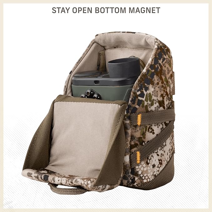 Badlands RF Mag Case - Magnetic Rangefinder Holder for Fast, Quiet Access During Hunts, Attaches to Bino Harness