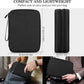 FYY Electronic Organizer, Extra Large Travel Cable Organizer Bag Pouch Portable Waterproof Double Layers All-in-One Storage Bag for iPad, Cable, Power Bank, Laptop Charger for Office/Home, Black