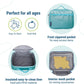 Wildkin Kids Insulated Lunch Box – Durable and Reusable for School & Travel - Blue Glitter