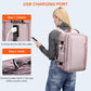 PIJUSHI Travel Backpack for Women Expandable Carry on Luggage Backpack Airline Approved Personal Item Laptop Bag(PE034 Light Purple)