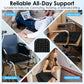 Portable Travel Cushion, Airplane Seat Cushion for Long Flights, Press Type Inflatable Seat Cushion for Long Sitting in Car, Air Travel, Office Chairs, Home Living