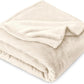 Bare Home Fleece Blanket - Kid Size - Ultra-Soft Lightweight for Bed, Sofa, and Couch - Luxury Microplush - Cozy Warm Blanket (Kid, Vanilla)