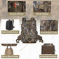 Hunting Backpack with Waterproof Rain Cover, Self Standing Hard Bottom, 50L Camo Hunting Day Pack for Bow Rifle Gun