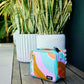 PackIt Freezable Classic Lunch Box, Retro Wave, Built with ECOFREEZE Technology, Fully Freezable, Collapsible, Reusable, With Zip Front Pocket and Buckle Handle, Designed for Fresh Lunch On the Go