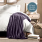 Bare Home Fleece Blanket - King Size - Ultra-Soft Lightweight for Bed, Sofa, and Couch - Luxury Microplush - Cozy Warm Blanket (King, Eggplant)