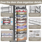 12 Pocket Over the Door Shoe Organizer,Reusable Breathable Large Mesh Bag Men's & Women's Sneaker Organizer,Shoe Organizer for Kids,Hanging Shoe Storage Hanging Bag (White)