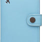 ZOPPEN Passport Holder Women, Passport Cover Travel Wallet Rfid Blocking Passport Wallet Cover Case Travel Essentials Document Organizer, Paradise Blue