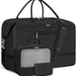 Weekender Bag for Women, Travel Duffel Bag Carry On Overnight Bag with Shoe Compartment Large Nylon Travel Weekend Tote Bag - Roamly