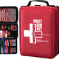First Aid Kits - Compact First Aid Kit with Labelled Compartments Molle System Premium Emergency Kits for Home, Office, Car, Outdoor, Hiking, Travel, Camping - 216 Piece