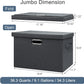 Large 17" 36 Quart Collapsible Stackable Storage Bins with Lids, 5 Packs Dark Gray Foldable Fabric Closet Storage Boxes with Lids Heavy-duty Linen Cube Baskets(17 x 12 x 11)