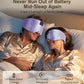 LC-dolida Luxurious Silk Soft Sleep Mask, Sleep Headphones with Bluetooth 5.4 for Side Sleeper, Total Blackout Eye Sleeping Mask for Women and Men, Ideal Gift for Restful Sleep, Travel(Light Purple)