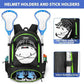 LARIPOP Lacrosse Bag Extra Large Backpack with Stick Holders & Helmet Compartment for Men Women Youth