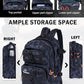 Fishing Backpack with Rod Holders,900D Oxford Water-Resistant Fishing Gear,42L Large Storage Tackle Bag for Men