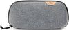 Peak Design Small Tech Pouch, Charcoal, Electronics Organizer for Travel or Everyday Carry, Origami-Style Storage, Cable Pass-Through, Weatherproof Recycled Nylon, Gear Carry Bag for Men and Women