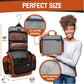 DD D&D Wanderlust D&D Hanging Travel Toiletry Bag for Men and Women – Cosmetics, Makeup and Toiletries Organizer Kit with 10 Compartments, YKK Zippers, XXL Metal Swivel Hook, Water-Resistant Nylon